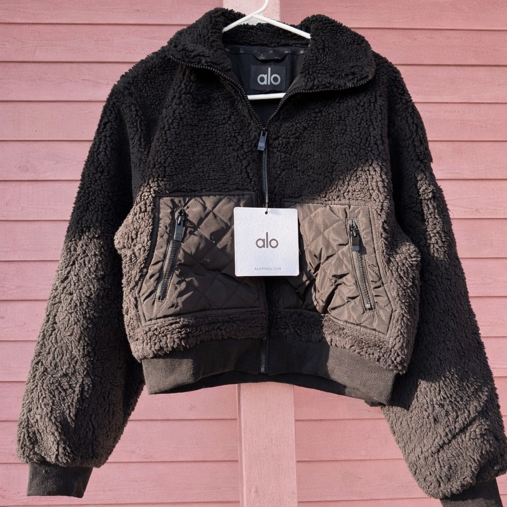 ALO Yoga Black Sherpa Jacket